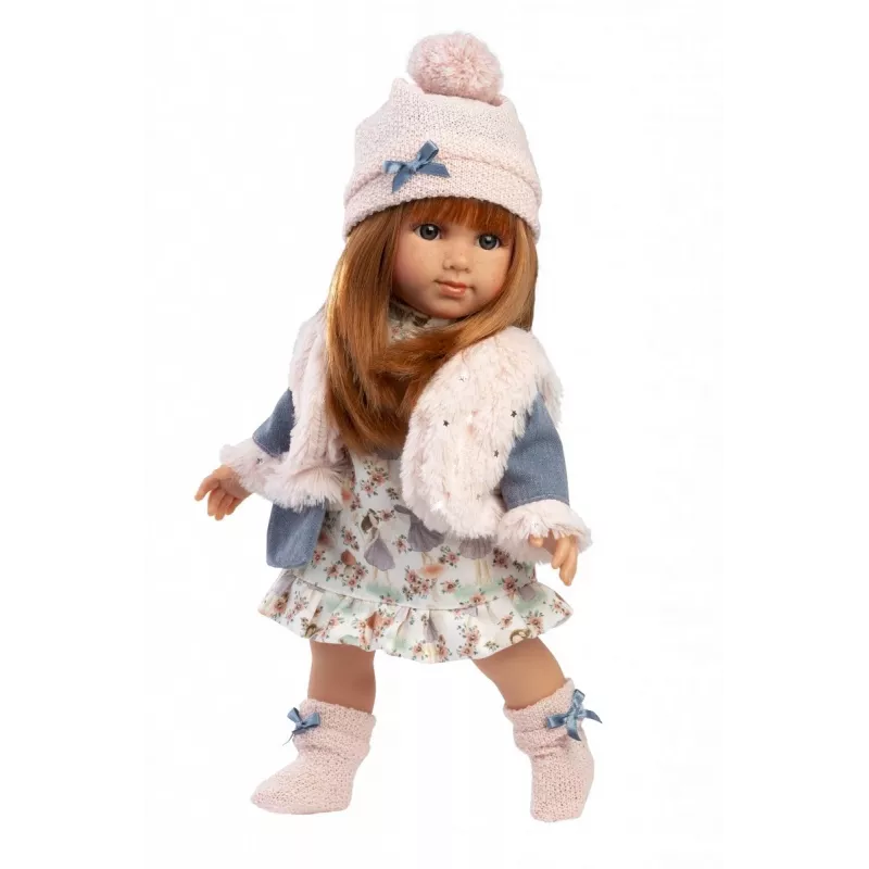 Lėlė Llorens Nicole 35 cm — realistiniai bruožai, minkštas kūnas, kūdikių lėlė