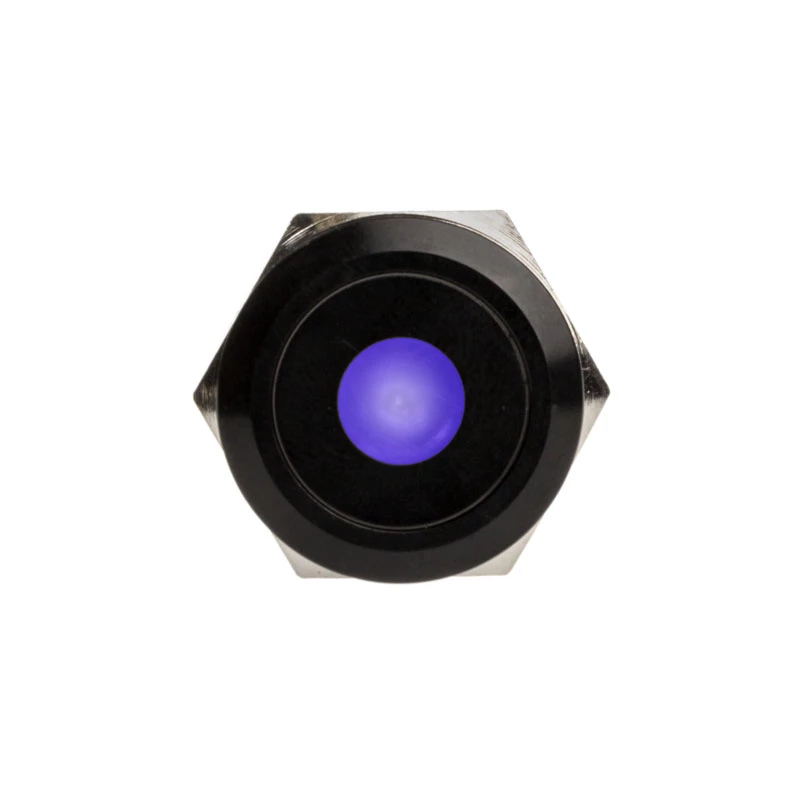 DimasTech Vandalism Switch/Button 19mm Juodaline Dot RGB PD218