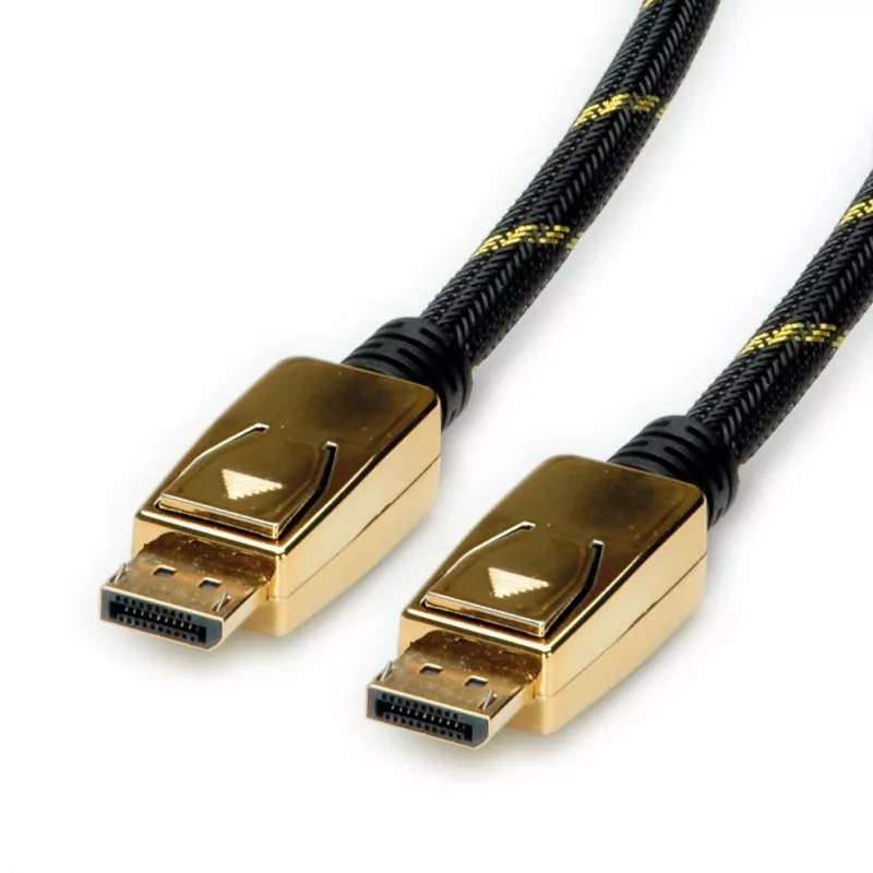 ROLINE 11.04.5920 DisplayPort laidas 1 m Juoda - Auksinė (11.04.5920)