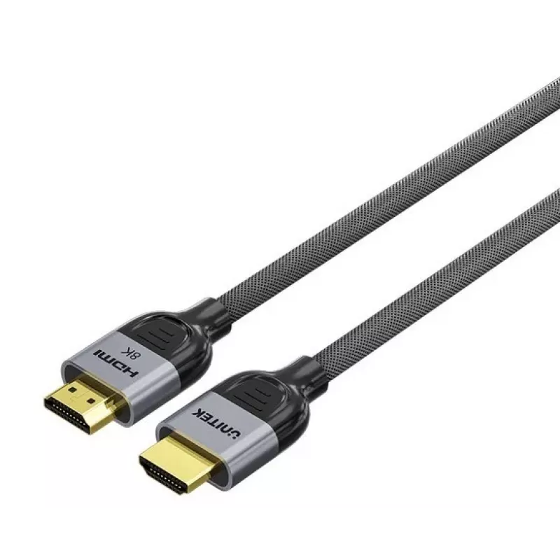 HDMI laidas Unitek C11093RGY01 8K 1.5 m HDMI 2.1, 48 Gbit/s, 144 Hz, auksuoti kontaktai