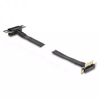 DeLOCK PCI Express x1 lizdo pakėlimo plokštė, 90° kampu išlenktas kištukas į 90° kampu išlenktą lizdą, su 60 cm kabeliu