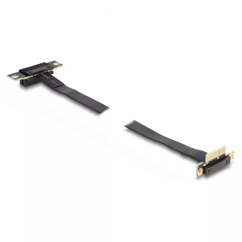 DeLOCK PCI Express x1 lizdo pakėlimo plokštė, 90° kampu išlenktas kištukas į 90° kampu išlenktą lizdą, su 60 cm kabeliu