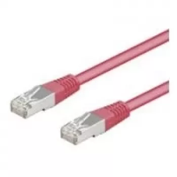 Wentronic Goobay CAT 5e komutacinis kabelis, SF/UTP, Magenta, 3 m - CCA Copper Mix (93416)