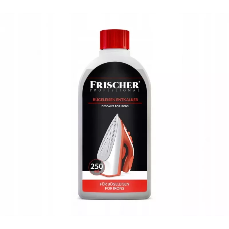 Skystas nukalkinimo tirpalas FRISCHER FR00015_250 buitiniams prietaisams 0,25 L, lygintuvams, plastikiniame butelyje