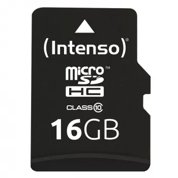 ATMINTINĖ MICRO SDHC 16GB C10/W/ADAPTER 3413470 INTENSO