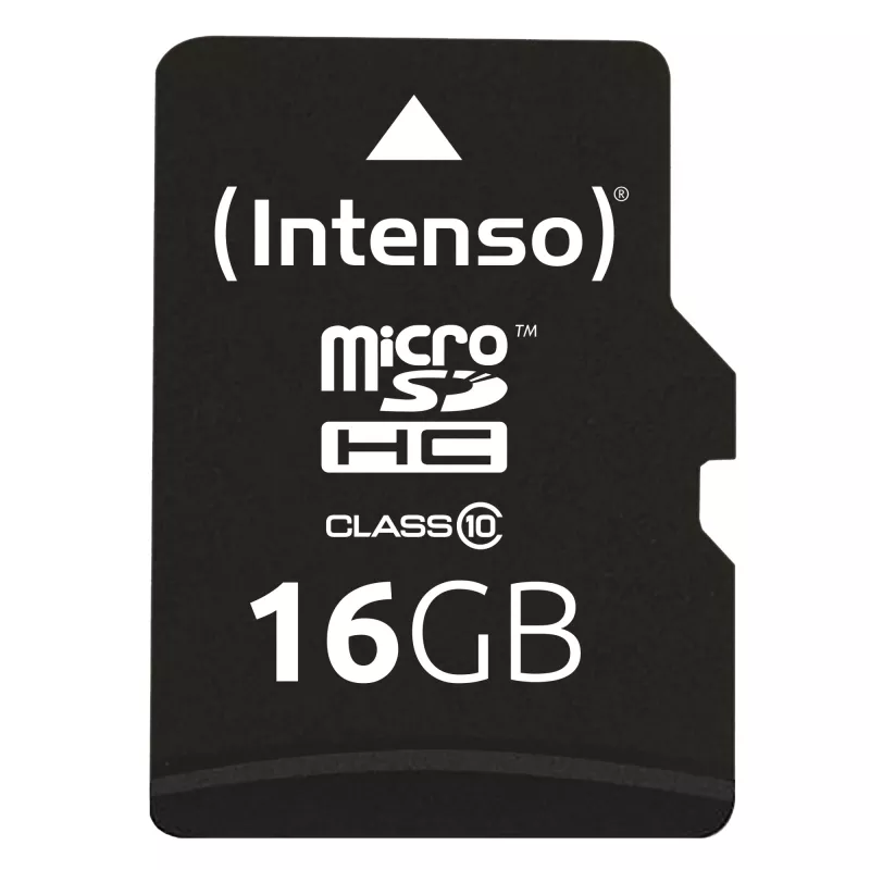 ATMINTINĖ MICRO SDHC 16GB C10/W/ADAPTER 3413470 INTENSO