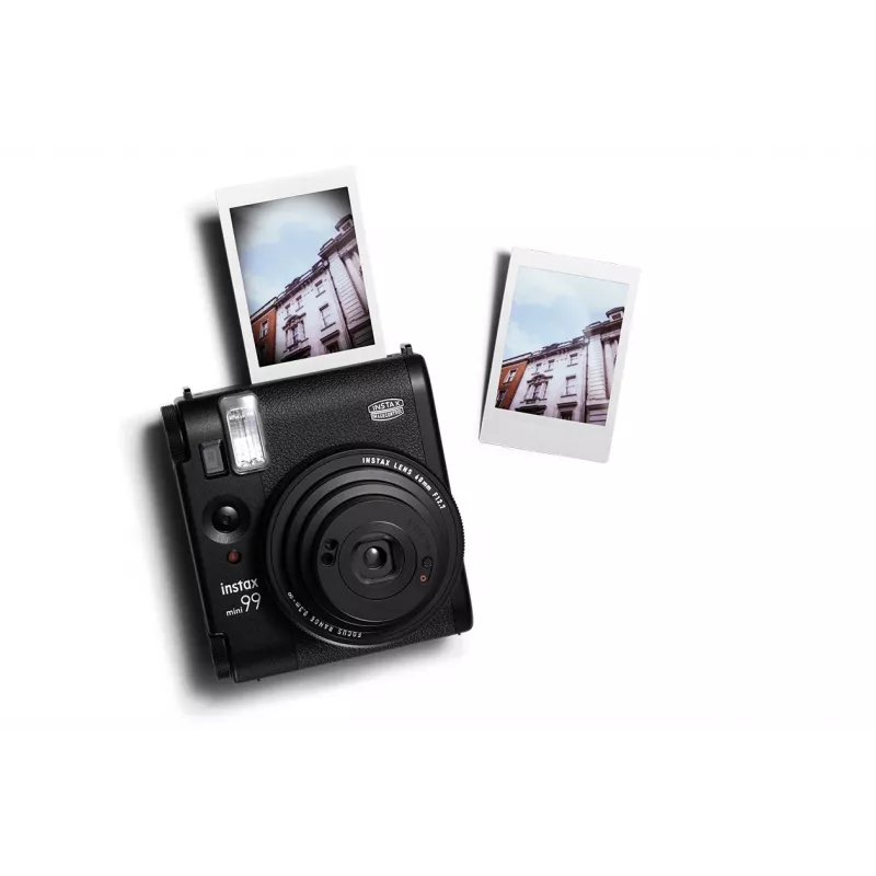 Momentinis fotoaparatas Fujifilm Instax Mini 99 Juoda — nuotrauka 62×46 mm, juostelė 86×54 mm, 60 mm židinio nuotolis