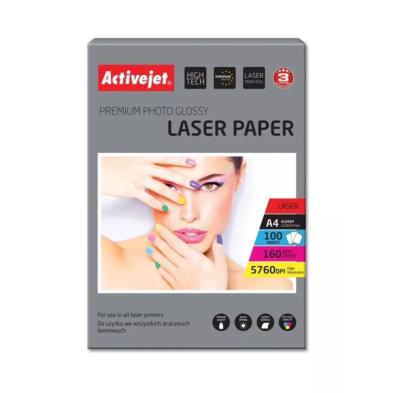 Fotopopierius ActiveJet AP4-160G100L A4 160 g/m² Blizgus 100 lapų