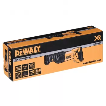 DeWALT DCS380N siaurapjūklis 2,86 cm juodas, geltonas