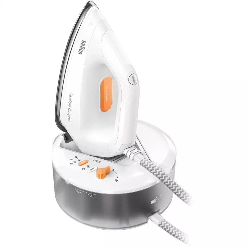 Braun CareStyle Compact IS 2132 2400 W 1,5 L EloxalPlus padas Oranžinė, Balta