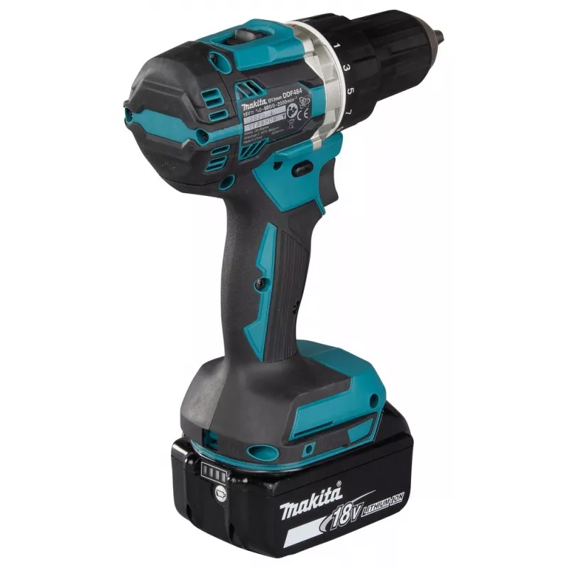 Makita DDF484RFJ gręžtuvas 2000 RPM 1.8 kg Juodas, Mėlynas