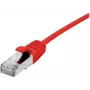 Ethernet komutacinis kabelis Dexlan 858730 CAT6a S/FTP 1 m, raudonas