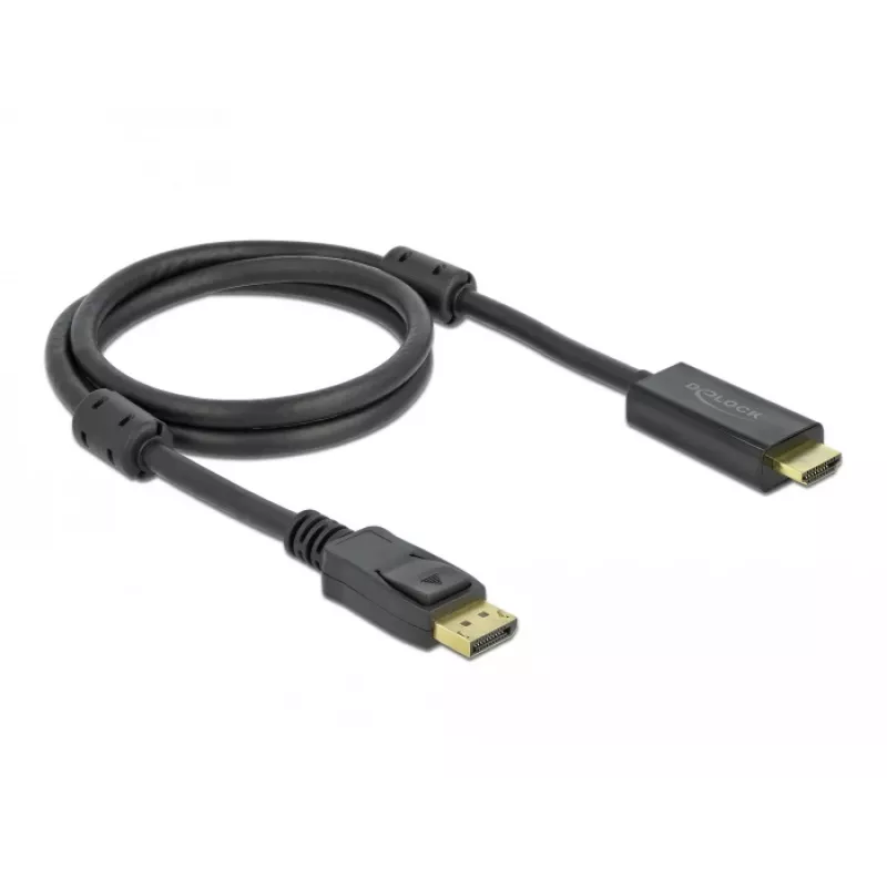 Laidas DeLOCK aktyvus DisplayPort 1.2 į HDMI 4K 60 Hz 1 m