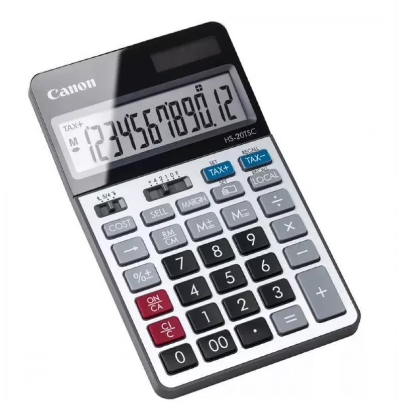 Canon HS-20TSC skaičiuotuvas Stalinis Finansinis Juoda, Sidabrinė
