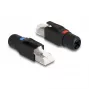 DeLOCK RJ45 kištukas lauko montavimui Cat.6A juodas tiesus jungtis