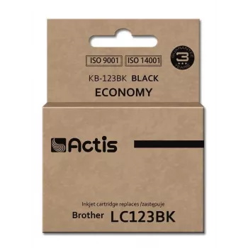 Actis KB-123Bk rašalas (pakaitalas Brother LC123BK/LC121BK; standartinė; 15 ml; juodas)