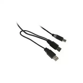 Synergy 21 S215325 - 1 m - USB B - 2 x USB A - USB 2.0 - vyriška/vyr. - juoda