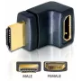 HDMI jungtis DeLOCK 65072 HDMI kištukas į HDMI lizdą 90° į viršų