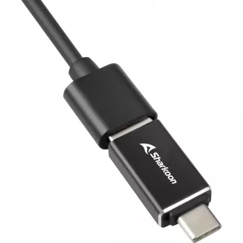 Sharkoon sąsajų šakotuvas USB 3.2 Gen 1 (3.1 Gen 1) Type-C 5000 Mbit/s juodas
