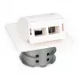 Digitus FTTH šviesolaidinis į sieną įleidžiamas išvadas DN-93201 SC/LC adapteris 86x30x86mm