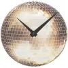 NeXtime klok 5172 Little Disco, Ø20 cm, Sieninis, Sidabrinis