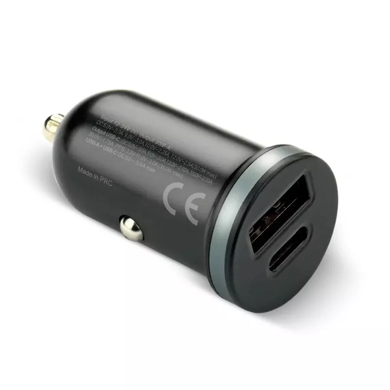 Automobilinis kroviklis everActive CC-30Q QC3.0 35W — 1x USB-A, 1x USB-C, greitasis krovimas