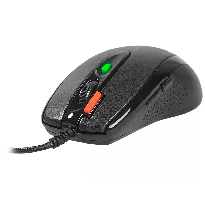 Žaidimų pelė A4Tech X-7120 USB Type-A abiem rankoms tinkama 2000 DPI, 3 ms, laidinė, juoda