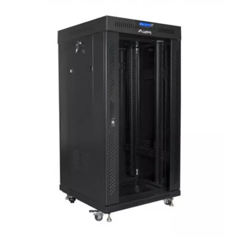 Stovas 19 colių 22U 600x600 mm juodas LANBERG FF01-6622-12BL