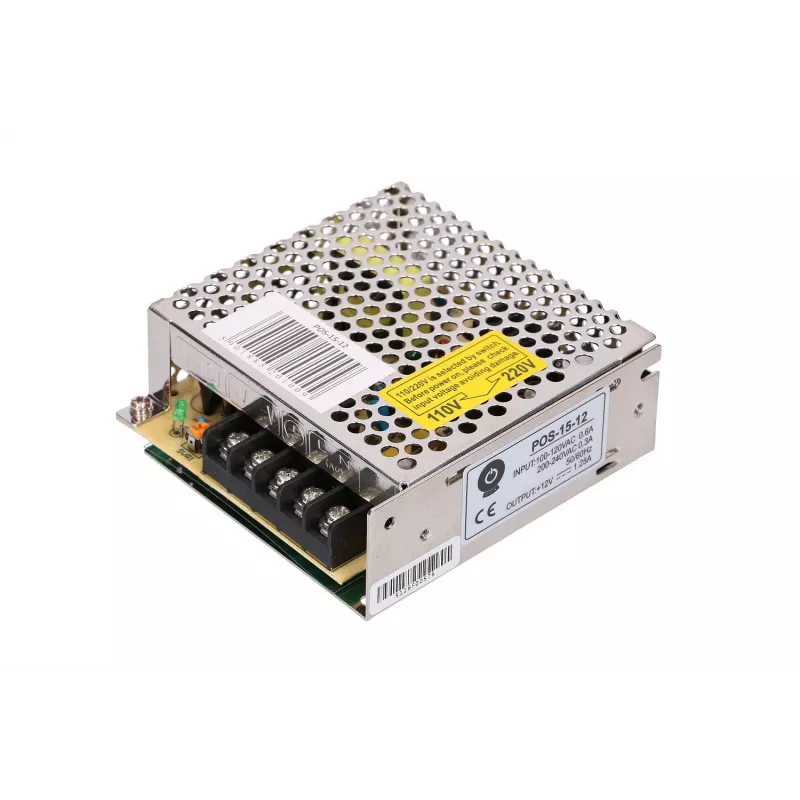 Modulinis perjungiamasis maitinimo šaltinis MPL POS-15-12, 12V 1.25A
