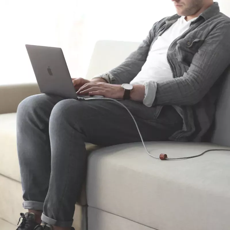 Laidas USB-C į USB-C Native Union Belt kabelis Pro 240W, 2,4 m, USB 2.0, 0,48 Gbit/s, Žalias