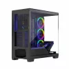 PC korpusas MODECOM Volcano Stellar 5F ATX Midi Tower, grūdintas stiklas, 5 iš anksto sumontuoti ventiliatoriai, USB‑C, palaiko microATX/ATX, maks. GPU 420 mm, CPU aušintuvo aukštis 175 mm