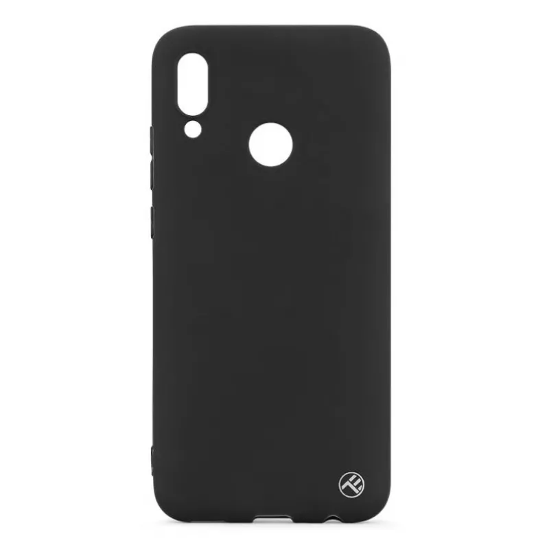 Telefono dėklas Tellur, skirtas Huawei Y9 2019 — matinis silikoninis, juodas
