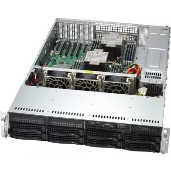 Supermicro SYS-621P-TRT serverio plikoji sistema Intel C741 LGA 4677 (Socket E) stovas (2U) sidabrinė (SYS-621P-TRT)