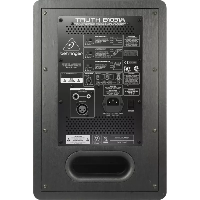 Behringer Truth B1031A 2-way Sidabrinė, Geltona Wired 100 W