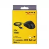 Pelė DeLOCK 12548 biuro kairiarankiams USB Type-A optinė 2400 DPI