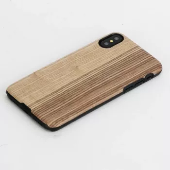 man and wood išmaniojo telefono dėklas iPhone X/XS – senovinė alyvuogių juoda
