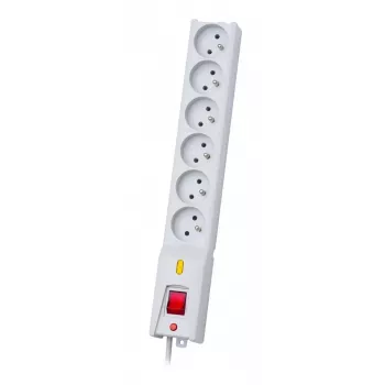 Maitinimo laidas Lestar LX610 1,5 m 6GN pilkas – lestar laidas su 6 įžeminimo mazgais