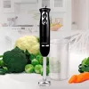 Maisto gaminimo blenderis Maestro MR-511 — 500 W, 2 greičiai, pulsas, turbo, nuimamas 900 ml dubuo, nerūdijančio plieno peilis, juodas