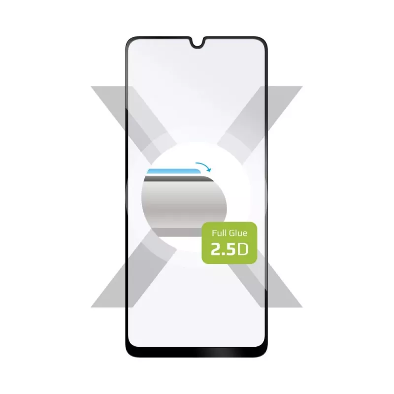 Apsauginė plėvelė FIXED, skirta Realme C61/C63/Note 60 — Grūdintas stiklas Full Cover 2.5D