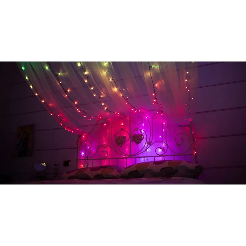 TWINKLY Strings 600 (TWS600STP-BEU) Išmanios kalėdinės eglutės girliandos 600 LED RGB 48 m