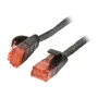 komutacinis kabelis RJ45 - CAT6 250Mhz - 7.5m juodas - UTP(U/UTP) - PVC - plokščias - Synergy 21 -