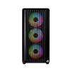 Montech X5M (B) Micro Tower PC korpusas — Micro‑ATX/Mini‑ITX, 3x120mm priekyje, 1x120mm gale, palaiko ATX PSU, 2x3.5 colio + 4x2.5 colio, juoda