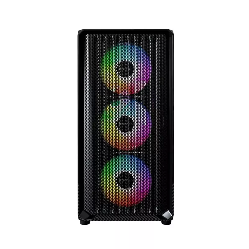 Montech X5M (B) Micro Tower PC korpusas — Micro‑ATX/Mini‑ITX, 3x120mm priekyje, 1x120mm gale, palaiko ATX PSU, 2x3.5 colio + 4x2.5 colio, juoda