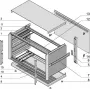 SCHROFF KomplettEnclosure, neekranuotas - PROPAC PRO Enclosure.3HE 28TE 266T (24576001)