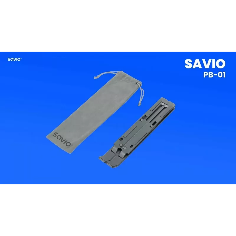 Nešiojamojo kompiuterio stovas Savio SAVPB-01 sidabrinis