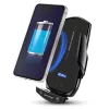 Automobilinis galvos atramos laikiklis Xblitz FX5 Automatic su belaidžiu įkrovimu — automatinis užspaudimas, išmaniesiems telefonams/planšetėms iki 20,1 cm, 360° pasukimas, juodas