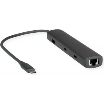 Dokingo stotis ROLINE 12021124 USB 3.2 Gen 1 Type-C pilka laidinė