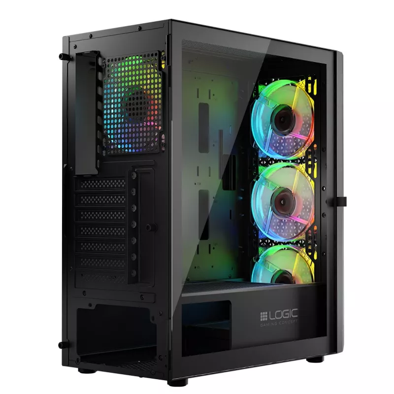Logic ARAMIS ARGB MINIDI USB 3.0 korpusas, juodas