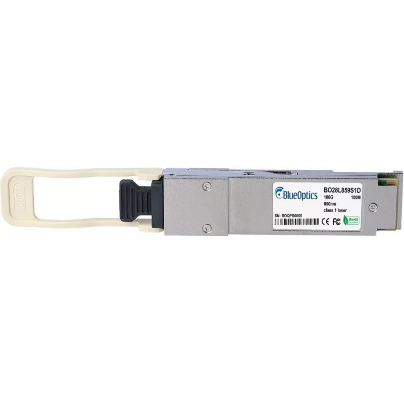 Siųstuvas-imtuvas BlueOptics MMA1B00-C100T-BO QSFP28 100GBASE-SR4 MPO/MTP daugiamodis 4×850nm 100m DDM/DOM 0–70°C