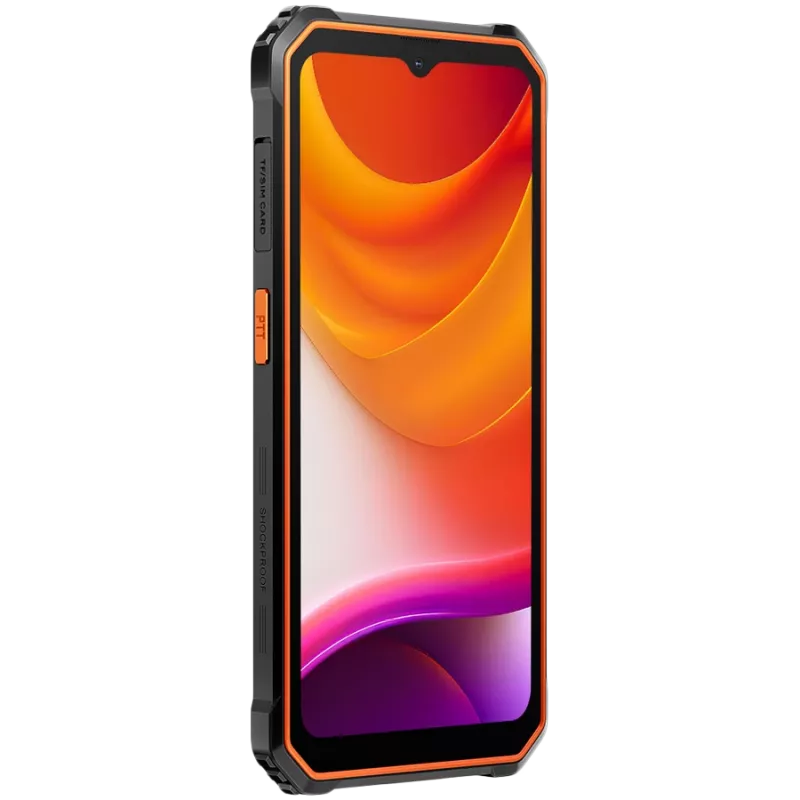 Blackview Rugged BV4800SE LTE 6.56 inch HD+ IPS 720x1612 90Hz 4GB+64GB UMS9320E Octa-Core 1.8GHz Kamera Priekinė 8MP Galinė 16MP+2MP NFC 5100mAh BE ĮKROVIKLIO Android 15 Oranžinė